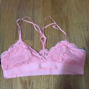 Peach colored bralette